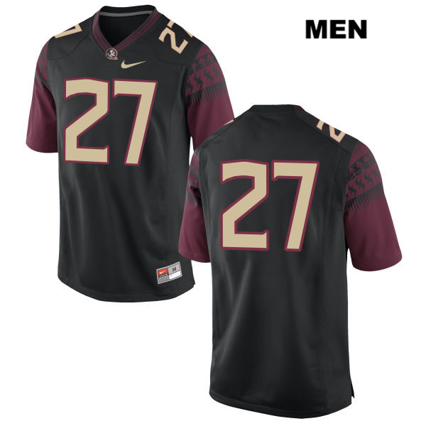 Men's NCAA Nike Florida State Seminoles #27 Ontaria Wilson College No Name Black Stitched Authentic Football Jersey ZHR1669EH
